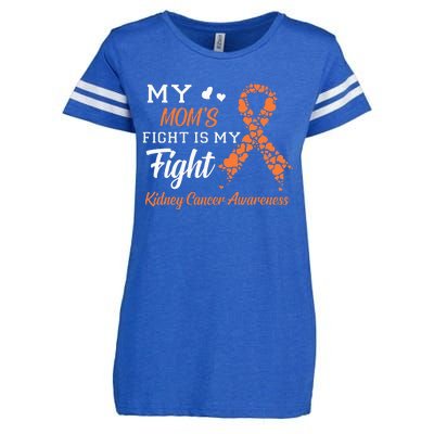 My Moms Fight Is My Fight Kidney Cancer Awareness Enza Ladies Jersey Football T-Shirt