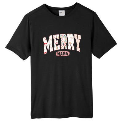 Merry Mama Funny Christmas Mama Claus Christmas Mama Tall Fusion ChromaSoft Performance T-Shirt