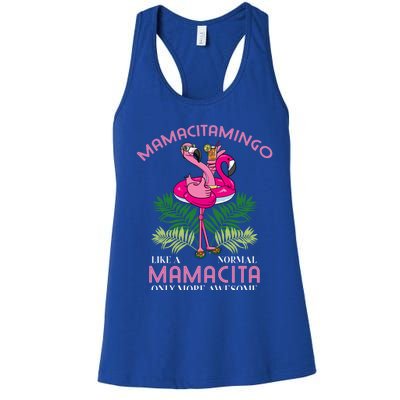 Mamacitamingo Mamacita Flamingo Lover Grandma Grandmother Gift Women's Racerback Tank