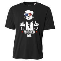 Missed Me Finger Trump 2024 Take America Back Pennsylvania Rally Cooling Performance Crew T-Shirt