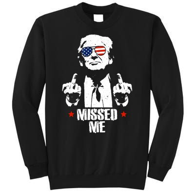 Missed Me Finger Trump 2024 Take America Back Pennsylvania Rally Sweatshirt