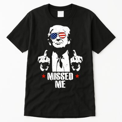 Missed Me Finger Trump 2024 Take America Back Pennsylvania Rally Tall T-Shirt