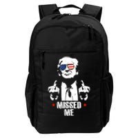 Missed Me Finger Trump 2024 Take America Back Pennsylvania Rally Daily Commute Backpack