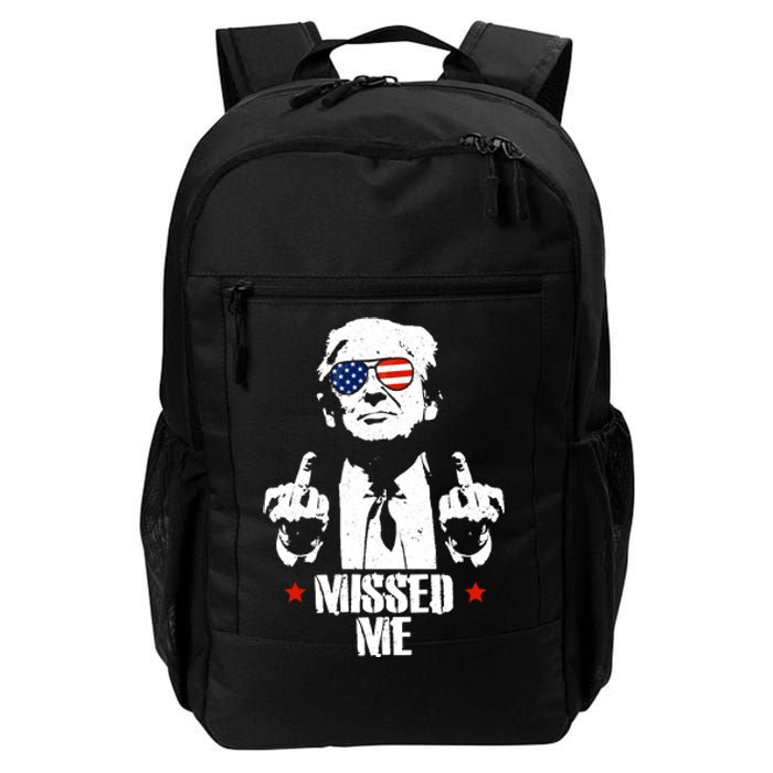 Missed Me Finger Trump 2024 Take America Back Pennsylvania Rally Daily Commute Backpack