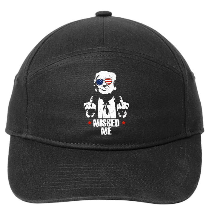 Missed Me Finger Trump 2024 Take America Back Pennsylvania Rally 7-Panel Snapback Hat