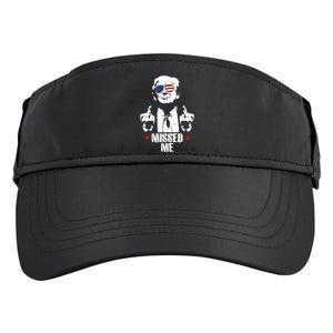 Missed Me Finger Trump 2024 Take America Back Pennsylvania Rally Adult Drive Performance Visor