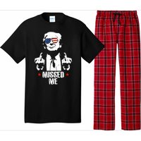 Missed Me Finger Trump 2024 Take America Back Pennsylvania Rally Pajama Set