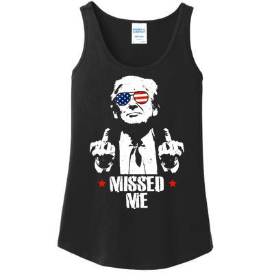 Missed Me Finger Trump 2024 Take America Back Pennsylvania Rally Ladies Essential Tank