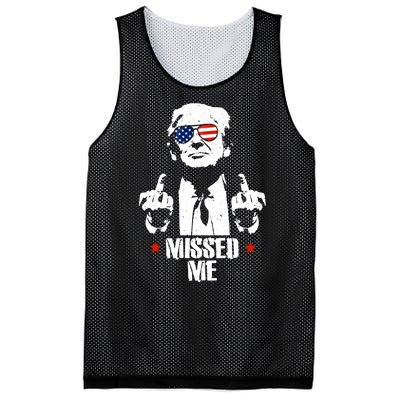 Missed Me Finger Trump 2024 Take America Back Pennsylvania Rally Mesh Reversible Basketball Jersey Tank