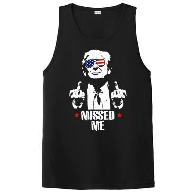 Missed Me Finger Trump 2024 Take America Back Pennsylvania Rally PosiCharge Competitor Tank