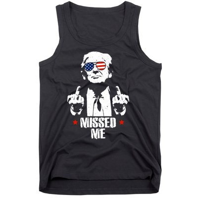 Missed Me Finger Trump 2024 Take America Back Pennsylvania Rally Tank Top