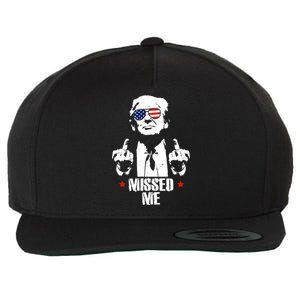 Missed Me Finger Trump 2024 Take America Back Pennsylvania Rally Wool Snapback Cap