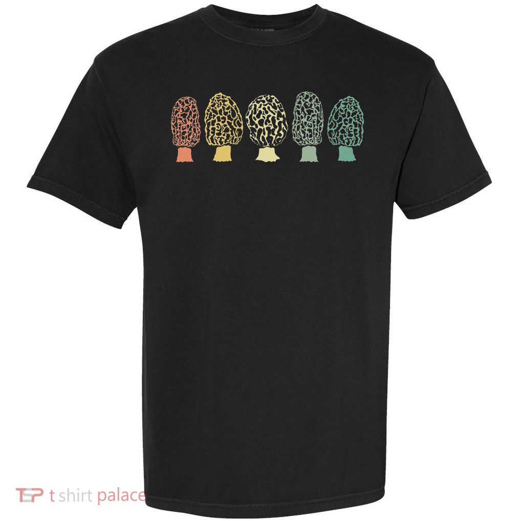 Morchel Mushroom Forest Lace Morchel Mushroom Collector Gift Garment-Dyed Heavyweight T-Shirt