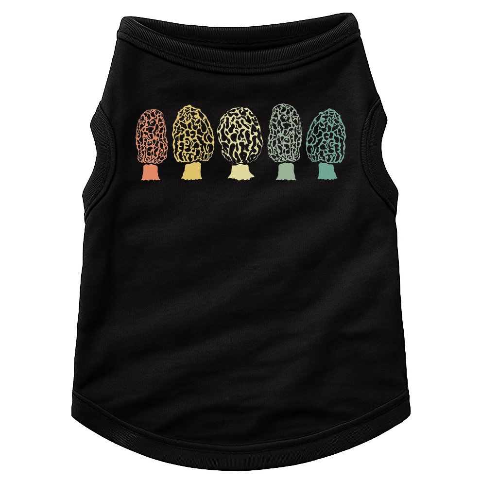 Morchel Mushroom Forest Lace Morchel Mushroom Collector Gift Doggie Tank
