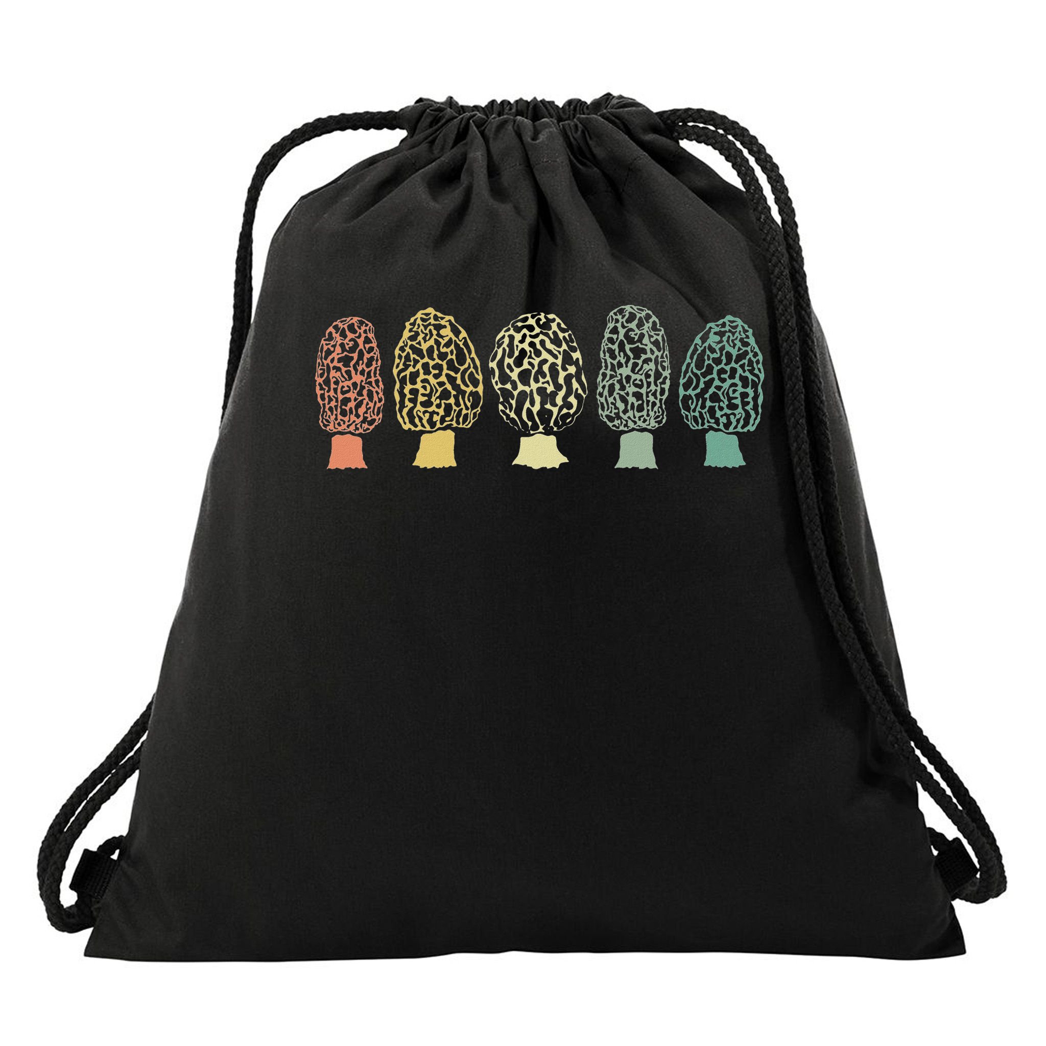 Morchel Mushroom Forest Lace Morchel Mushroom Collector Gift Drawstring Bag