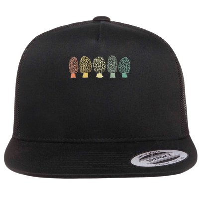Morchel Mushroom Forest Lace Morchel Mushroom Collector Gift Flatbill Hat