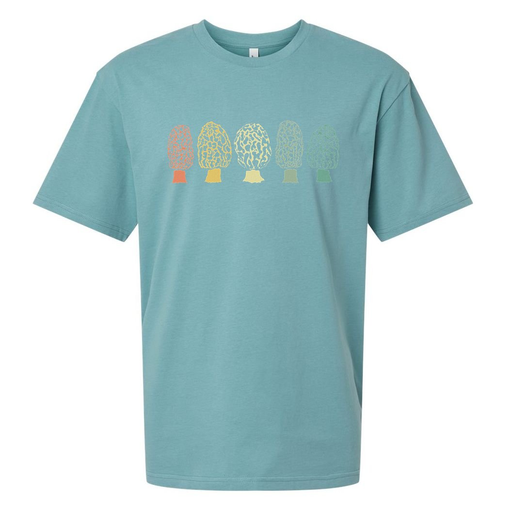 Morchel Mushroom Forest Lace Morchel Mushroom Collector Gift Sueded Cloud Jersey T-Shirt