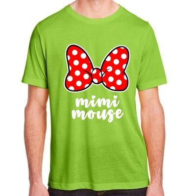 Mimi Mouse Family Vacation Bow Adult ChromaSoft Performance T-Shirt