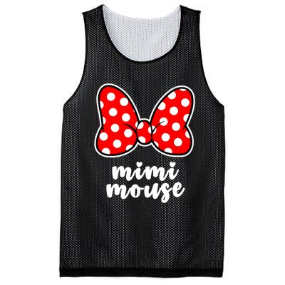 Mimi Mouse Family Vacation Bow Mesh Reversible Basketball Jersey Tank