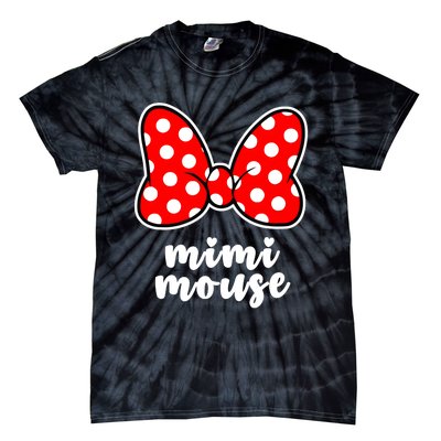 Mimi Mouse Family Vacation Bow Tie-Dye T-Shirt