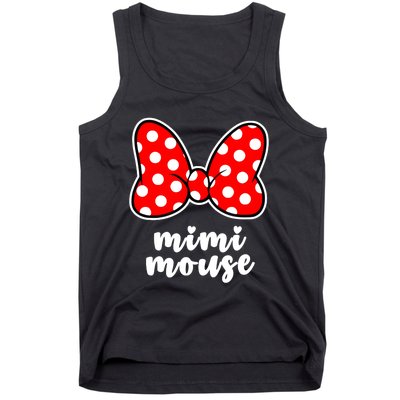 Mimi Mouse Family Vacation Bow Tank Top