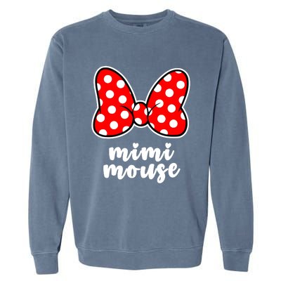 Mimi Mouse Family Vacation Bow Garment-Dyed Sweatshirt