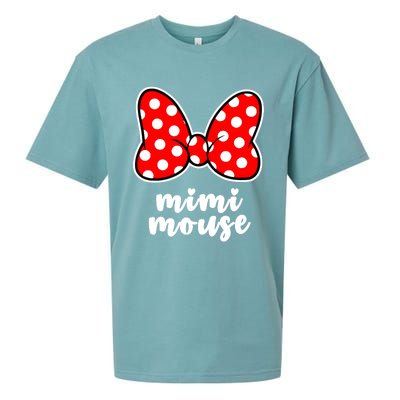 Mimi Mouse Family Vacation Bow Sueded Cloud Jersey T-Shirt