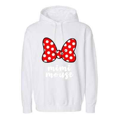 Mimi Mouse Family Vacation Bow Garment-Dyed Fleece Hoodie