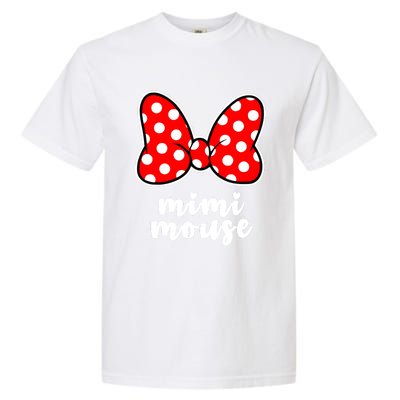 Mimi Mouse Family Vacation Bow Garment-Dyed Heavyweight T-Shirt