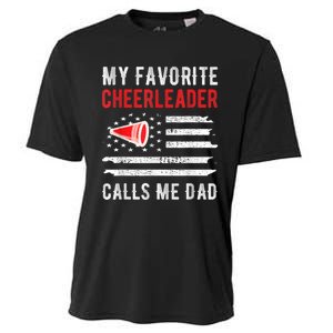 Mens My Favorite Cheerleader Calls Me Dad Cheerleading Cheer Dad Cooling Performance Crew T-Shirt