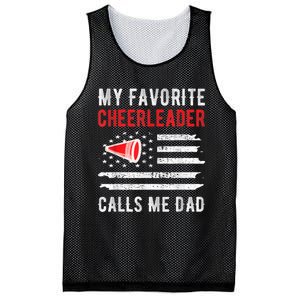 Mens My Favorite Cheerleader Calls Me Dad Cheerleading Cheer Dad Mesh Reversible Basketball Jersey Tank