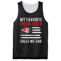 Mens My Favorite Cheerleader Calls Me Dad Cheerleading Cheer Dad Mesh Reversible Basketball Jersey Tank