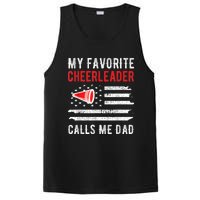 Mens My Favorite Cheerleader Calls Me Dad Cheerleading Cheer Dad PosiCharge Competitor Tank