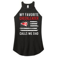 Mens My Favorite Cheerleader Calls Me Dad Cheerleading Cheer Dad Women's Perfect Tri Rocker Tank