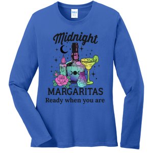 Midnight Margaritas Funny Gift Ladies Long Sleeve Shirt