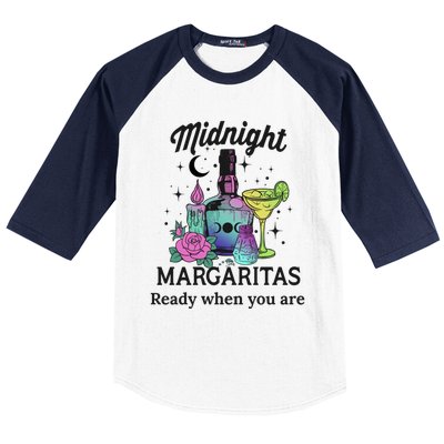 Midnight Margaritas Funny Gift Baseball Sleeve Shirt