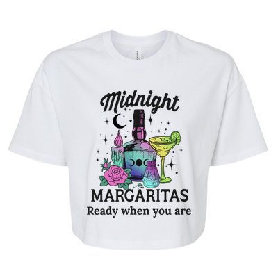 Midnight Margaritas Funny Gift Bella+Canvas Jersey Crop Tee