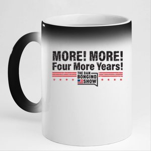 More! More! Four More Years 11oz Black Color Changing Mug