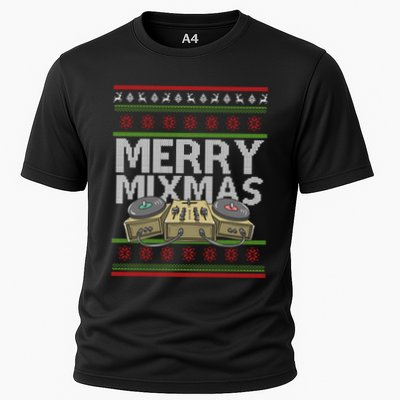 Merry Mixmeaningful Giftmas Santa Dj Christmas Disc Jockey Music Gift Cool Gift Performance Shirt