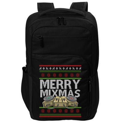 Merry Mixmeaningful Giftmas Santa Dj Christmas Disc Jockey Music Gift Cool Gift Impact Tech Backpack