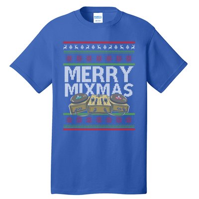 Merry Mixmeaningful Giftmas Santa Dj Christmas Disc Jockey Music Gift Cool Gift Tall T-Shirt