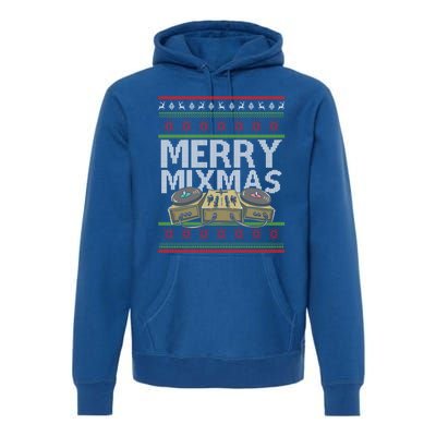 Merry Mixmeaningful Giftmas Santa Dj Christmas Disc Jockey Music Gift Cool Gift Premium Hoodie