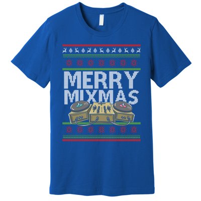 Merry Mixmeaningful Giftmas Santa Dj Christmas Disc Jockey Music Gift Cool Gift Premium T-Shirt