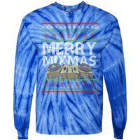 Merry Mixmeaningful Giftmas Santa Dj Christmas Disc Jockey Music Gift Cool Gift Tie-Dye Long Sleeve Shirt