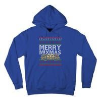 Merry Mixmeaningful Giftmas Santa Dj Christmas Disc Jockey Music Gift Cool Gift Tall Hoodie