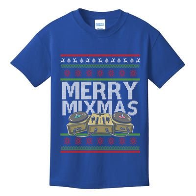 Merry Mixmeaningful Giftmas Santa Dj Christmas Disc Jockey Music Gift Cool Gift Kids T-Shirt