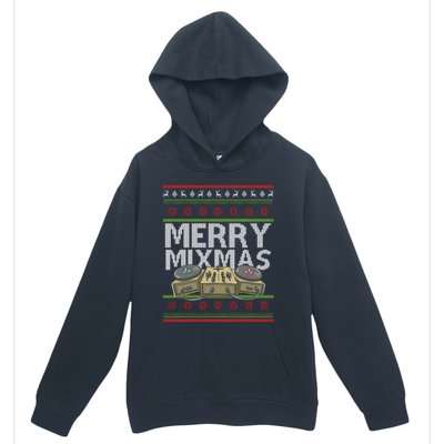 Merry Mixmeaningful Giftmas Santa Dj Christmas Disc Jockey Music Gift Cool Gift Urban Pullover Hoodie