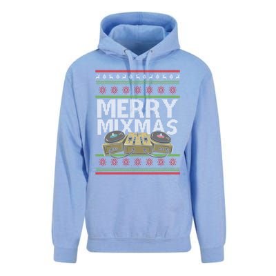 Merry Mixmeaningful Giftmas Santa Dj Christmas Disc Jockey Music Gift Cool Gift Unisex Surf Hoodie