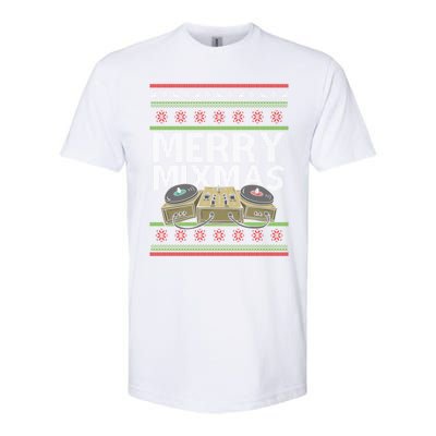 Merry Mixmeaningful Giftmas Santa Dj Christmas Disc Jockey Music Gift Cool Gift Softstyle® CVC T-Shirt