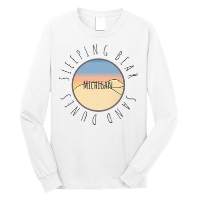 Michigan Michigander Great Lakes Sleeping Bear Sand Dunes Long Sleeve Shirt
